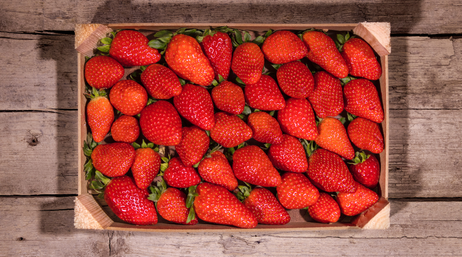 productos hortofrutícolas con envases de madera