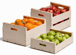 cajas de madera para frutas y verduras