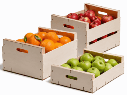 cajas de madera para frutas y verduras